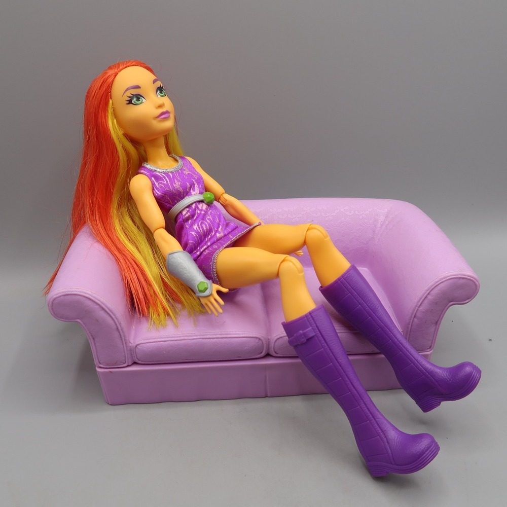 DC Super Hero Girls 12" Starfire Intergalactic Gala Action Figure Doll w Couch